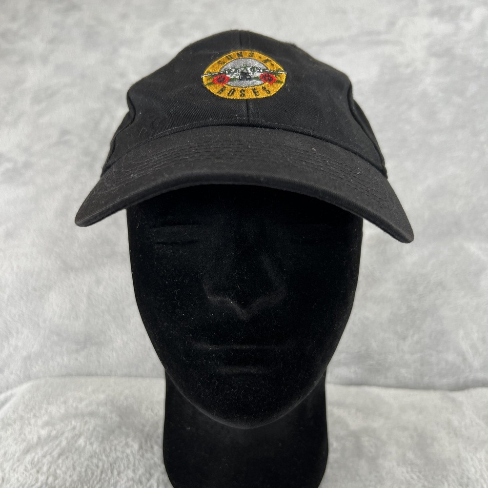 H&M Guns N Roses Embroidered Hat Black Rock Band Merch Dad Cap Strapback Music